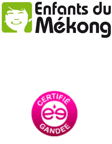 Logo enfants du Mékong certifié Gandee