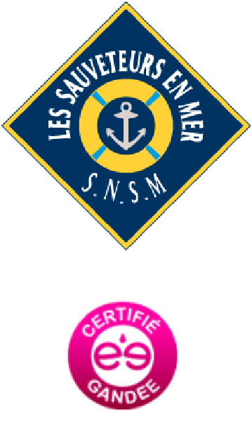 Logo Les sauveteurs en mer certifié Gandee