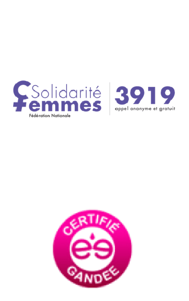 Logo Solidarité femmes certifié Gandee