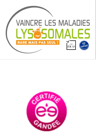 Logo Vaincre les maladies Lysomales certifié Gandee